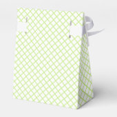 Diamond Trellis Lente Groen - Wit Bedankdoosjes (Achterkant)