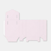 Diamond Trellis Licht Roze - Wit Bedankdoosjes (Uitgevouwen)