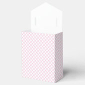 Diamond Trellis Licht Roze - Wit Bedankdoosjes (Geopend)