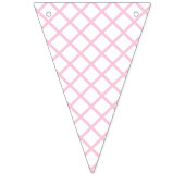 Diamond Trellis Licht Roze - Wit Vlaggetjes (Derde vlag)