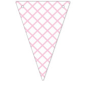 Diamond Trellis Licht Roze - Wit Vlaggetjes (Tweede vlag)
