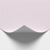 Diamond Trellis Light Pink - White Cadeaupapier (Hoek)