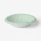 Diamond Trellis Summer Groen - Wit Papieren Kommen (Gebogen)