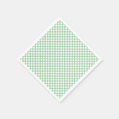Diamond Trellis Summer Groen - Wit Servet (Hoek)