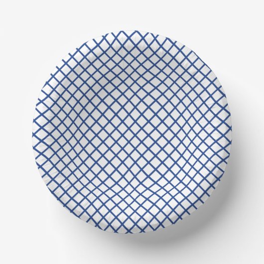 Diamond Trellis True Blue - Wit Papieren Kommen (Voorkant)