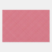 Diamond Trellis Wit - Kersenrood Inpakpapier Vel (Voorkant 3)