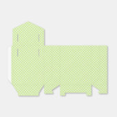 Diamond Trellis Wit - Lente Groen Bedankdoosjes (Uitgevouwen)