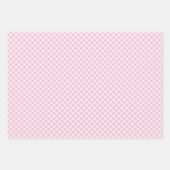 Diamond Trellis Wit - Lichtroze Inpakpapier Vel (Voorkant)