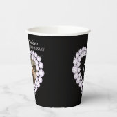 Diamond trouwdag 60ste foto zwart papieren bekers (Links)