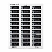 Diamond Trouwjurk Modern Blauw Vrijgezellenfeest Etiket (Full Sheet)