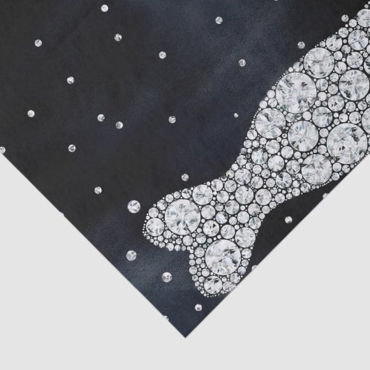 Diamond Trouwjurk Modern Blauw Vrijgezellenfeest Tissuepapier (Detail)