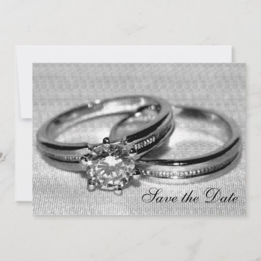 Diamond Trouwring Set Save the Date (Voorkant)