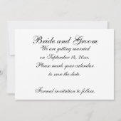 Diamond Trouwring Set Save the Date (Achterkant)