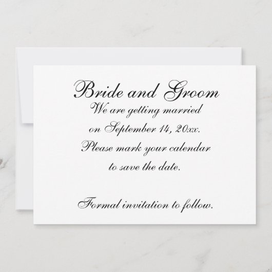 Diamond Trouwring Set Save the Date (Achterkant)