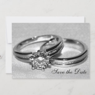 Diamond Trouwring Set Save the Date