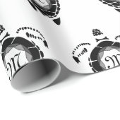 Diamond Turtle Shellback Monogram Cadeaupapier (Rol Hoek)