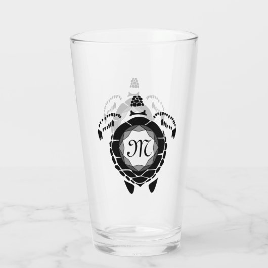 Diamond Turtle Shellback Monogram Glas (Achterkant)