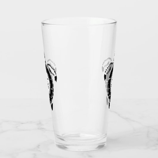 Diamond Turtle Shellback Monogram Glas (Links)