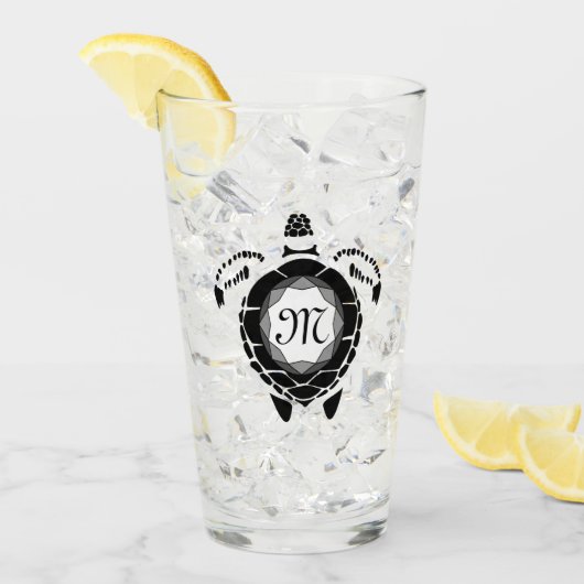 Diamond Turtle Shellback Monogram Glas (Voorkant ijs)
