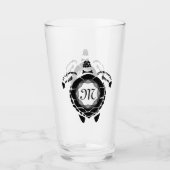Diamond Turtle Shellback Monogram Glas (Voorkant)