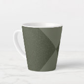 Diamond Twist Moss Green Latte Mok – Aangepast (Linkerhoek)