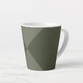 Diamond Twist Moss Green Latte Mok – Aangepast (Rechterhoek)