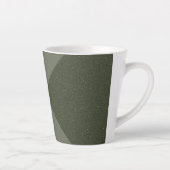 Diamond Twist Moss Green Latte Mok – Aangepast (Rechts)