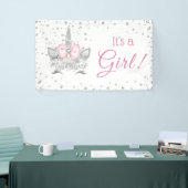 Diamond Unicorn Face Girl Baby shower Spandoek (Beurs)