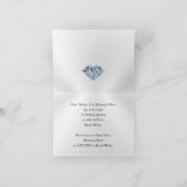 Diamond, Verjaardag Dankkaarten voor Volwassenen Bedankkaart (Binnen)