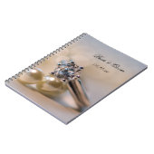 Diamond Verloving Ring and Pearls Wedding Notitieboek (Linkerzijde)