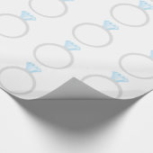 Diamond Verloving Ring Cadeaupapier (Hoek)