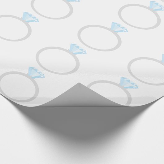 Diamond Verloving Ring Cadeaupapier (Hoek)