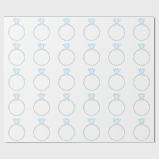 Diamond Verloving Ring Cadeaupapier (Vlak)