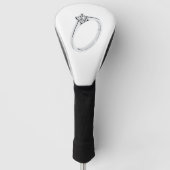 Diamond Verloving Ring Golfheadcover (Voorkant)