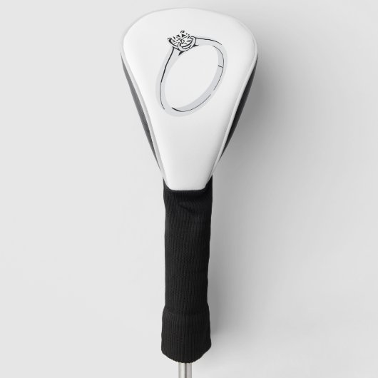 Diamond Verloving Ring Golfheadcover (Voorkant)