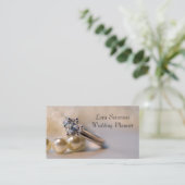 Diamond Verloving Ring Wedding Planner Visitekaartje (Staand voorkant)