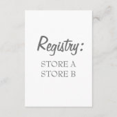 Diamond Verloving Ring Wedding Vrijgezellenfeest Informatiekaartje (Achterkant)