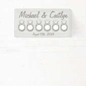 Diamond Verloving Ring Wedding Vrijgezellenfeest Spandoek (Insitu)