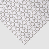 Diamond Verloving Wedding Ring Bride Bling Gem Tissuepapier (Detail)