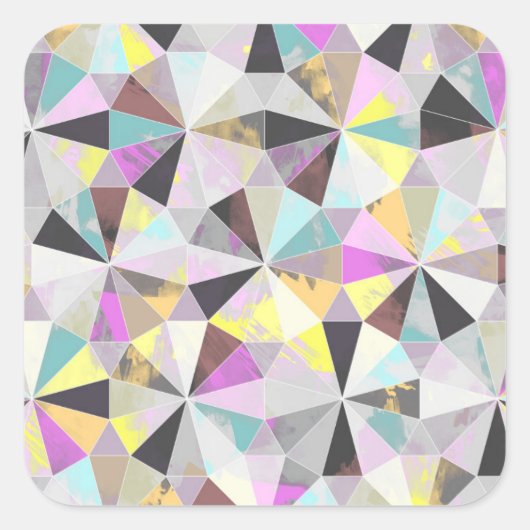 Diamond Vierkante Sticker (Voorkant)