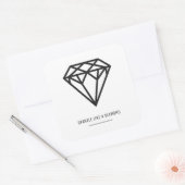 Diamond Vierkante Sticker (Envelop)