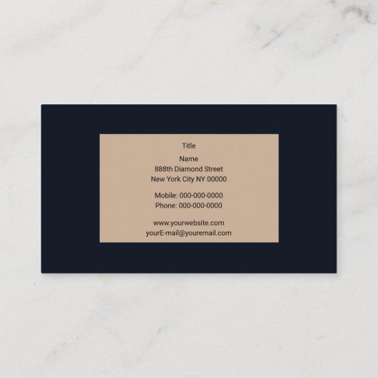 Diamond Visitekaartje (Achterkant)