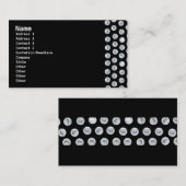 DIAMOND-VISITEKAARTJE - zwart Visitekaartje (Voorkant / Achterkant)