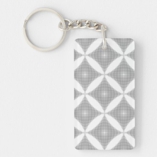 DIAMOND VORM ABSTRACT PATROON SLEUTELHANGER (Voorkant)