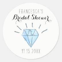 Diamond Vrijgezellenfeest Favor Stickers - Dank u