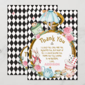 Diamond Watch Alice Wonderland Hartelijk dank Kaart (Voorkant / Achterkant)