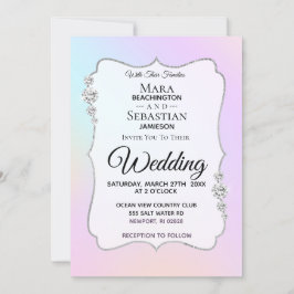 *~* Diamond Waterverf Gradient Pastel Wedding Kaart