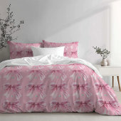 Diamond waterverf Roze Coquette Bow Kussensloop
