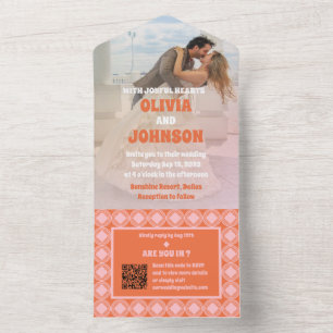 Diamond Wedding All in One Wedding Invite Uitnodiging