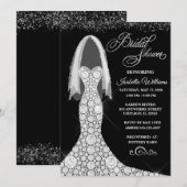 Diamond Wedding Dress Bridal Shower Kaart (Voorkant / Achterkant)